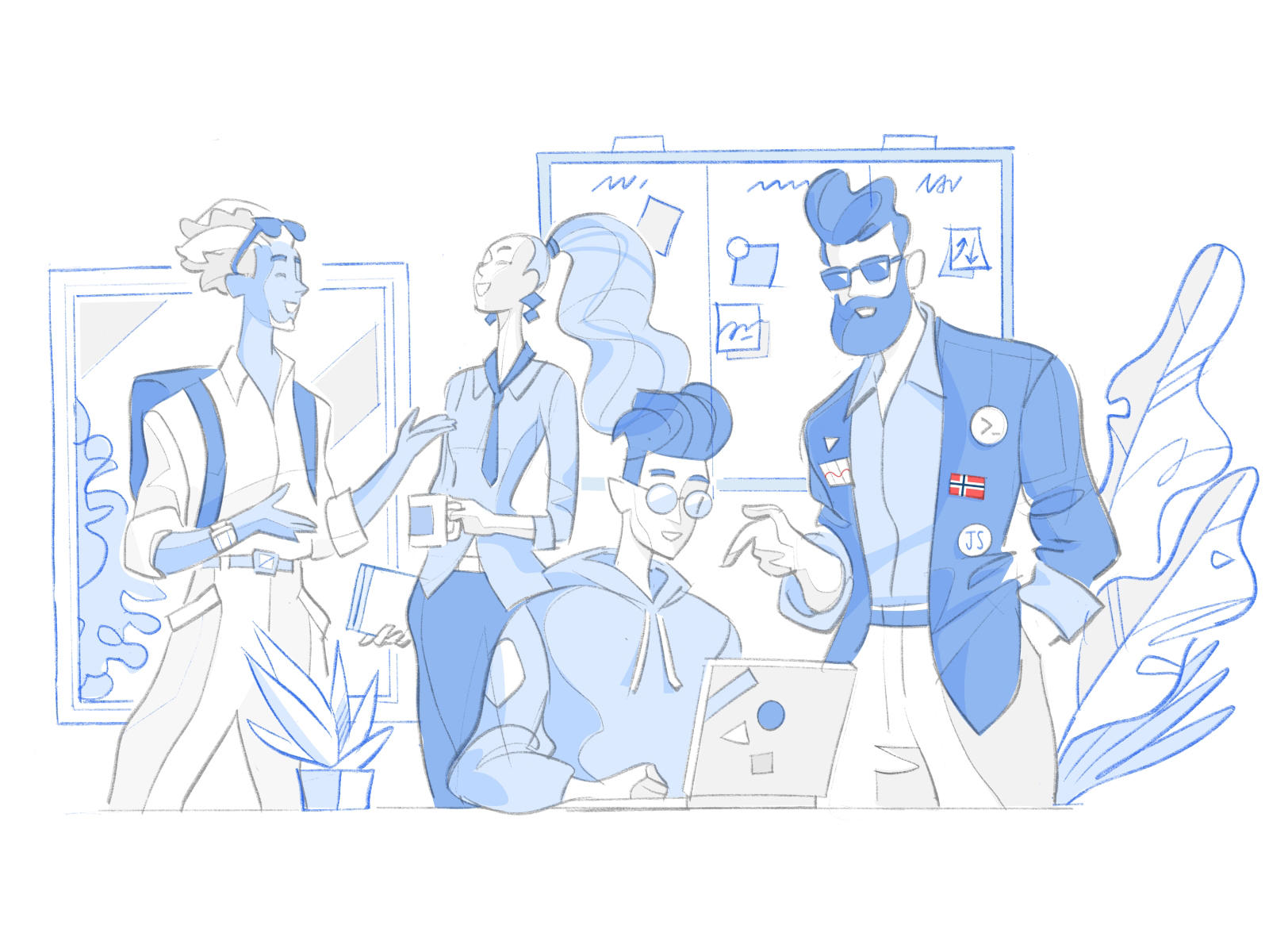 About Digital Pioneers hero illustration drawing illustration innovato.webp