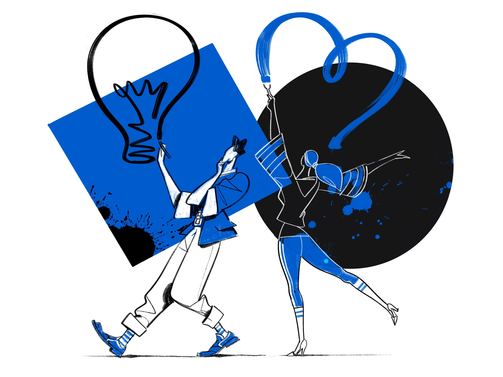 Amore e Psiche streamline sketch drawing illustration girl couple crea.jpg