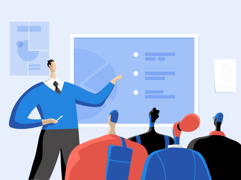 Adacemic Lesson vector illustration university training academy teachi.webp