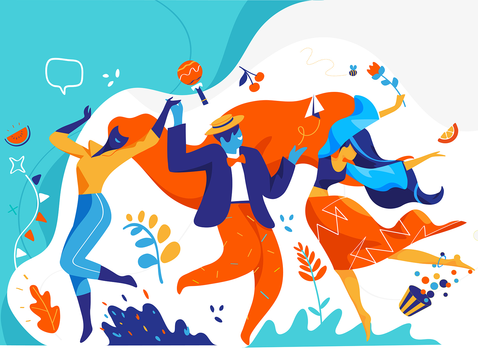 Dancing Party dancers lifestyle summertime festival fest funny music d.webp