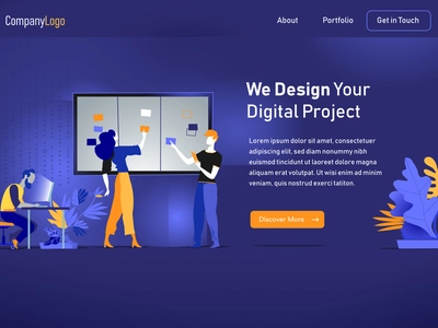 Digital Startup  Landing Page scrum board agile planning agency startu.webp