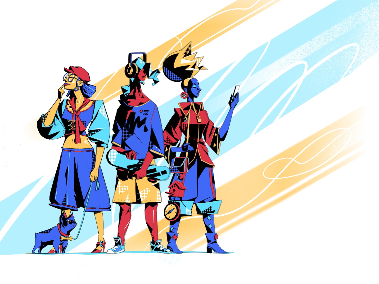 Eccentric Trio Part 2 drawing hurca lifestyle people illustration illu.jpg