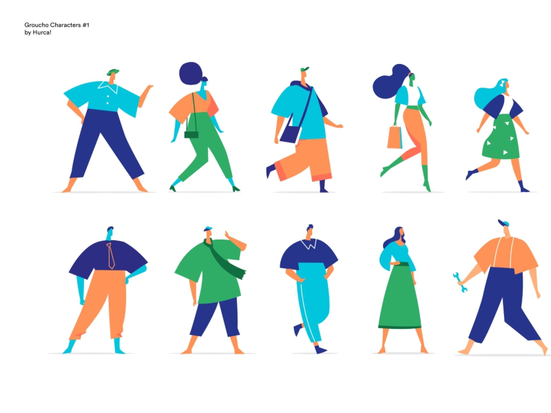 Groucho Characters lessismore vector art character design personas use.webp