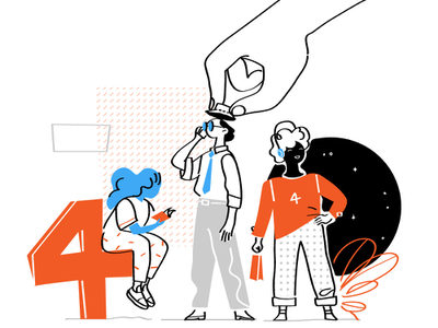 Monello Characters Test 12 characters minimal flat design fresh funny.webp