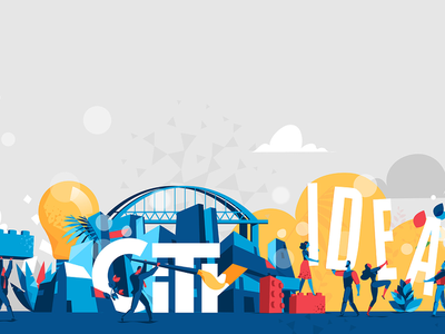 Our Future City pop art hurca wow skyline construction bricks lego vec.webp