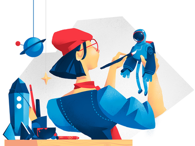 Story Maker hurca creator artist maker toys rocket space astronaut pup.webp
