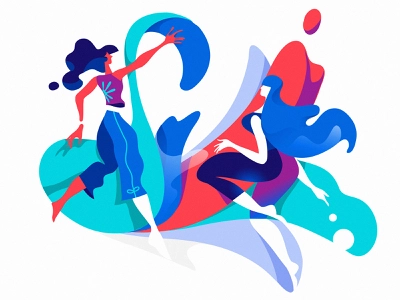 Summer Fun V2 hurca painting illustration vector art fun blossom fluid.webp