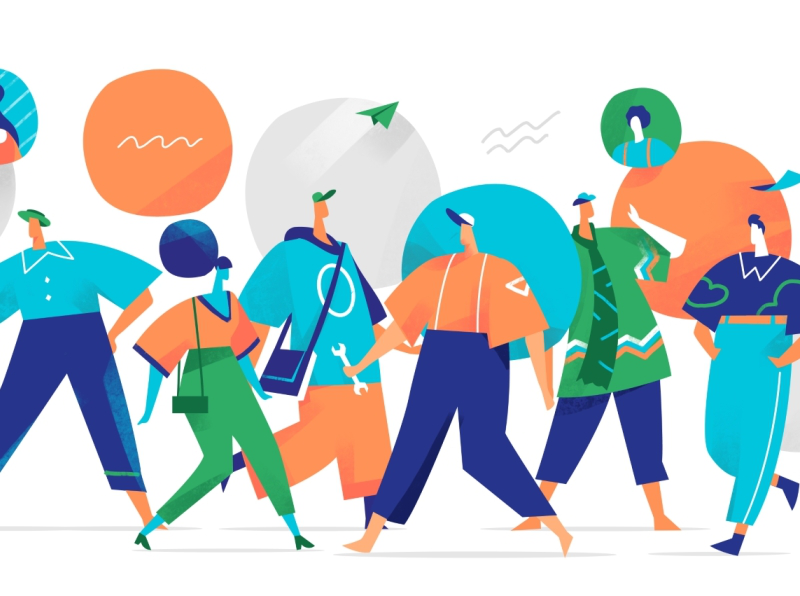 Urban Crowd style design cool illustration groucho character design lo.webp