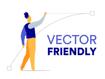 Vector Friendly bezier graphics illustrator vector art.webp