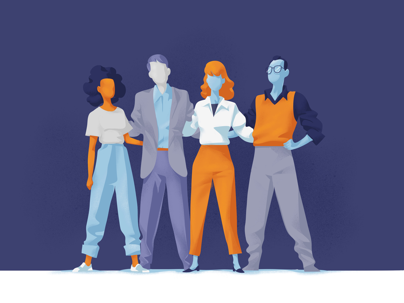 Young Startup drawing style hurca illustration start up team building.webp