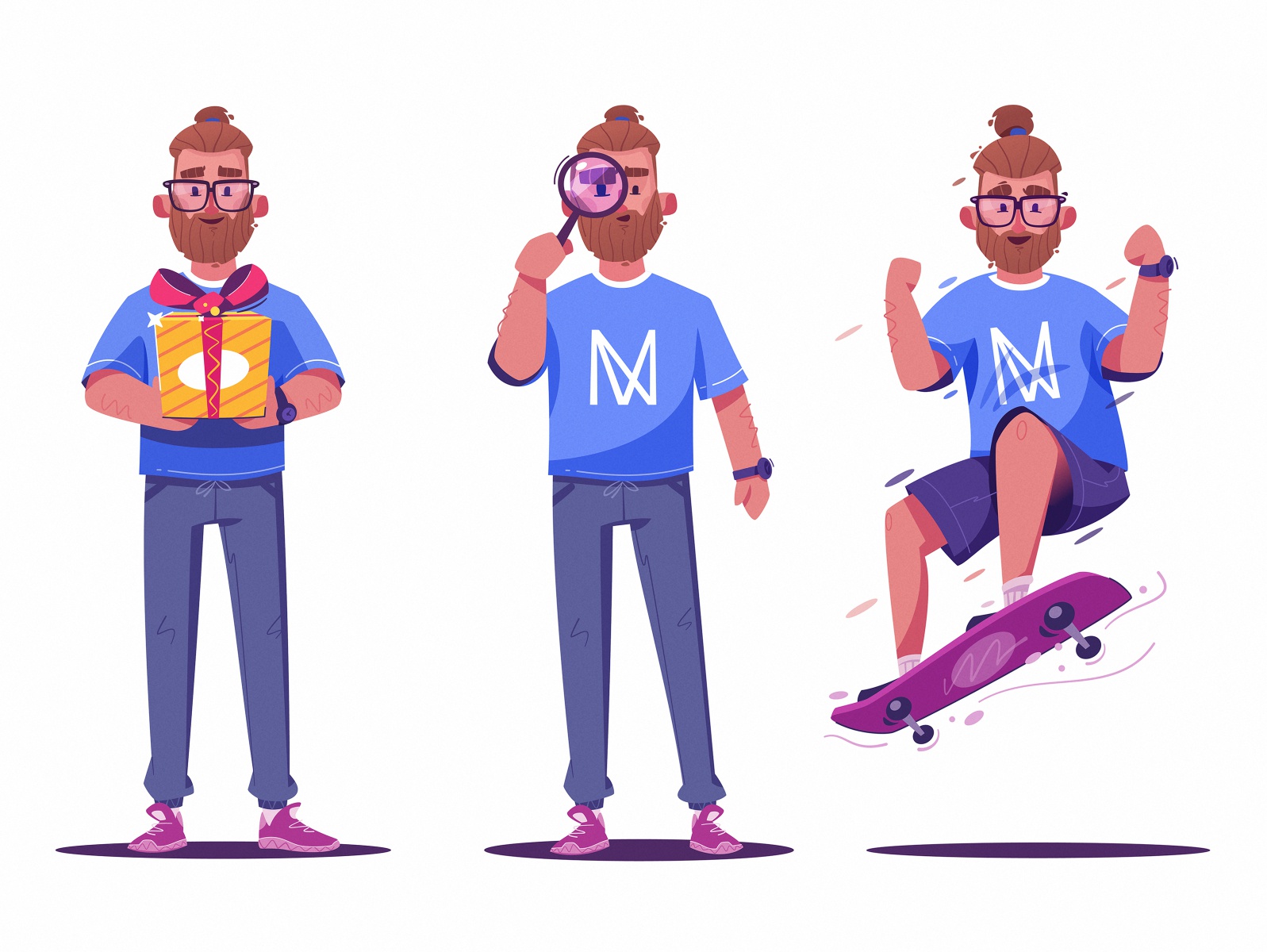 Character  IVN glasses character design beard gift box find skateboard.jpg