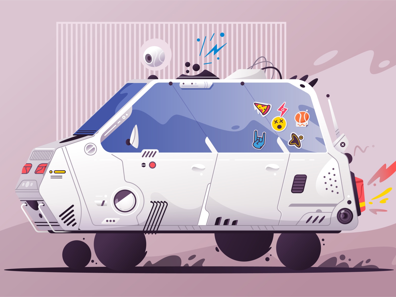 Cybercar car cyber cyberpunk futuristic robot future tech art design c.jpg