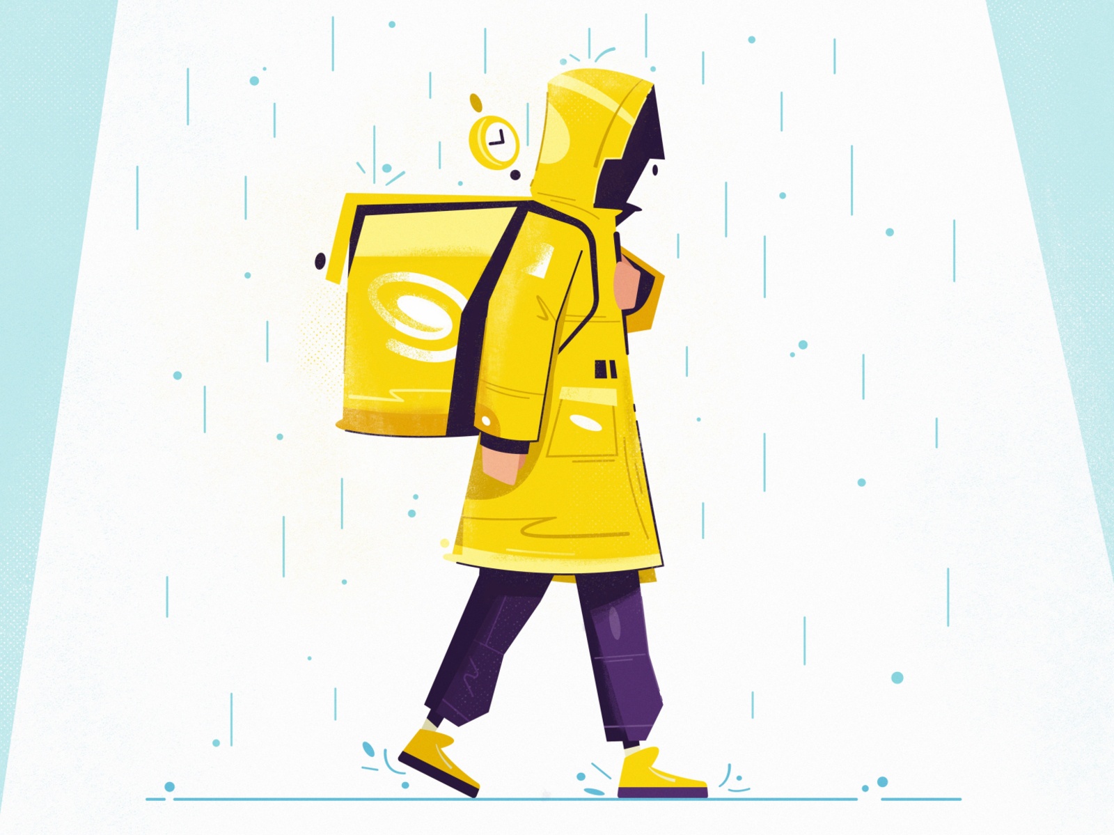 Dostavka delivery service timer backpack walking food courier delivery.jpg