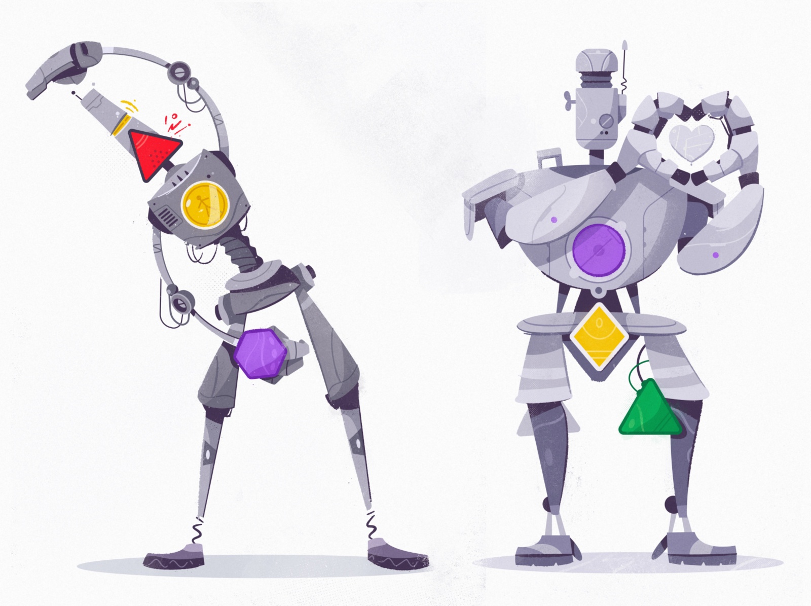 Gymnastics  Love futuristic robot future tech funny design character c.jpg