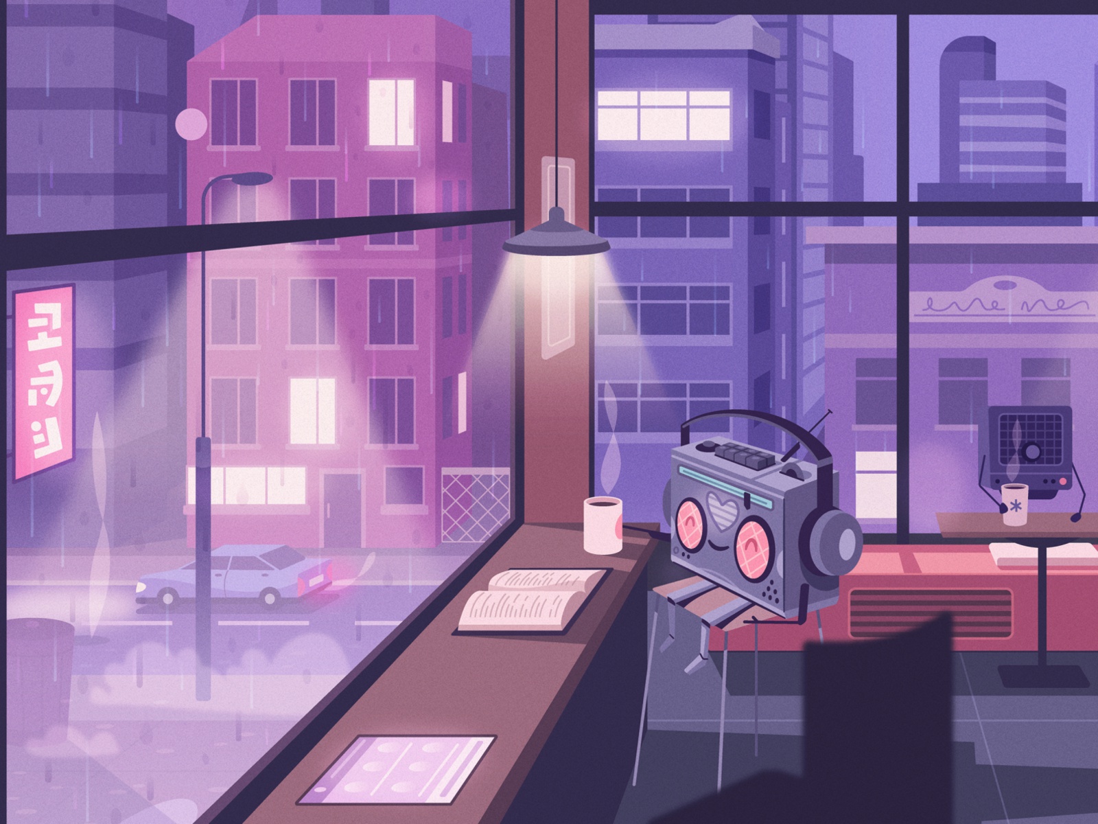 Lo-fi bot listens to music robot bot radio music lo-fi coffee rainy ci.jpg