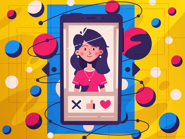 Matching neural abstact smartphone dating app dating matching match da.jpg