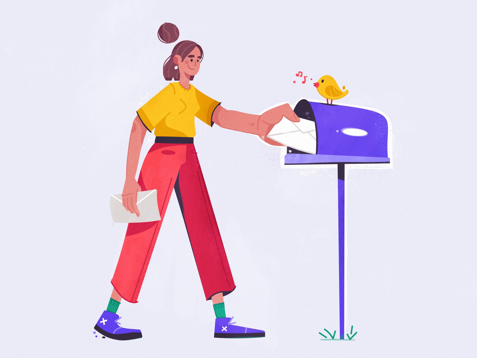 Message girl send message mail illustrator procreate character design.jpg