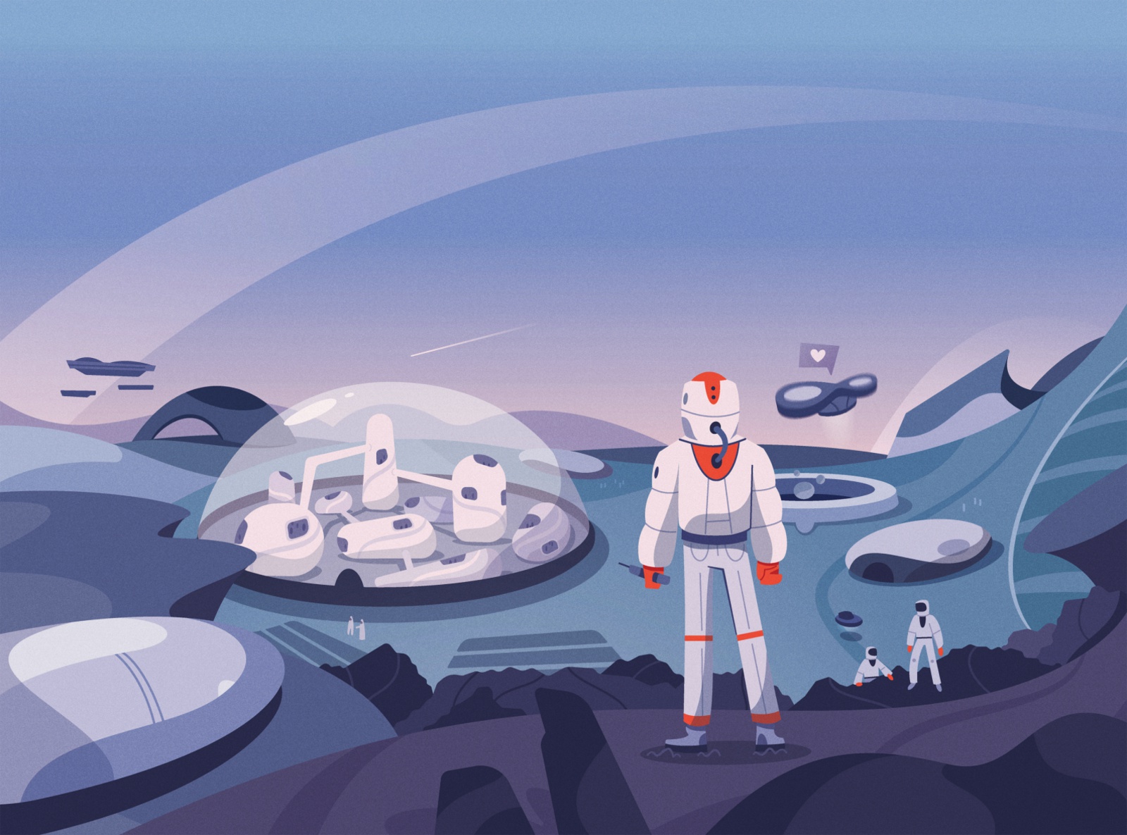 Planetary Exploration procreate astronaut explore mars planet space fu.jpg