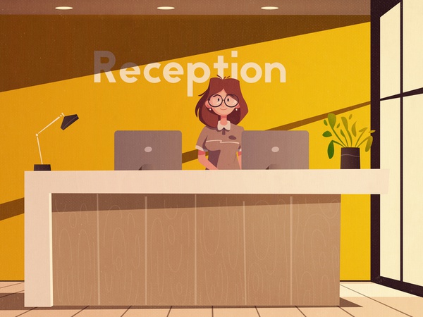 Reception interior design interior room girl company reception flat de.jpg