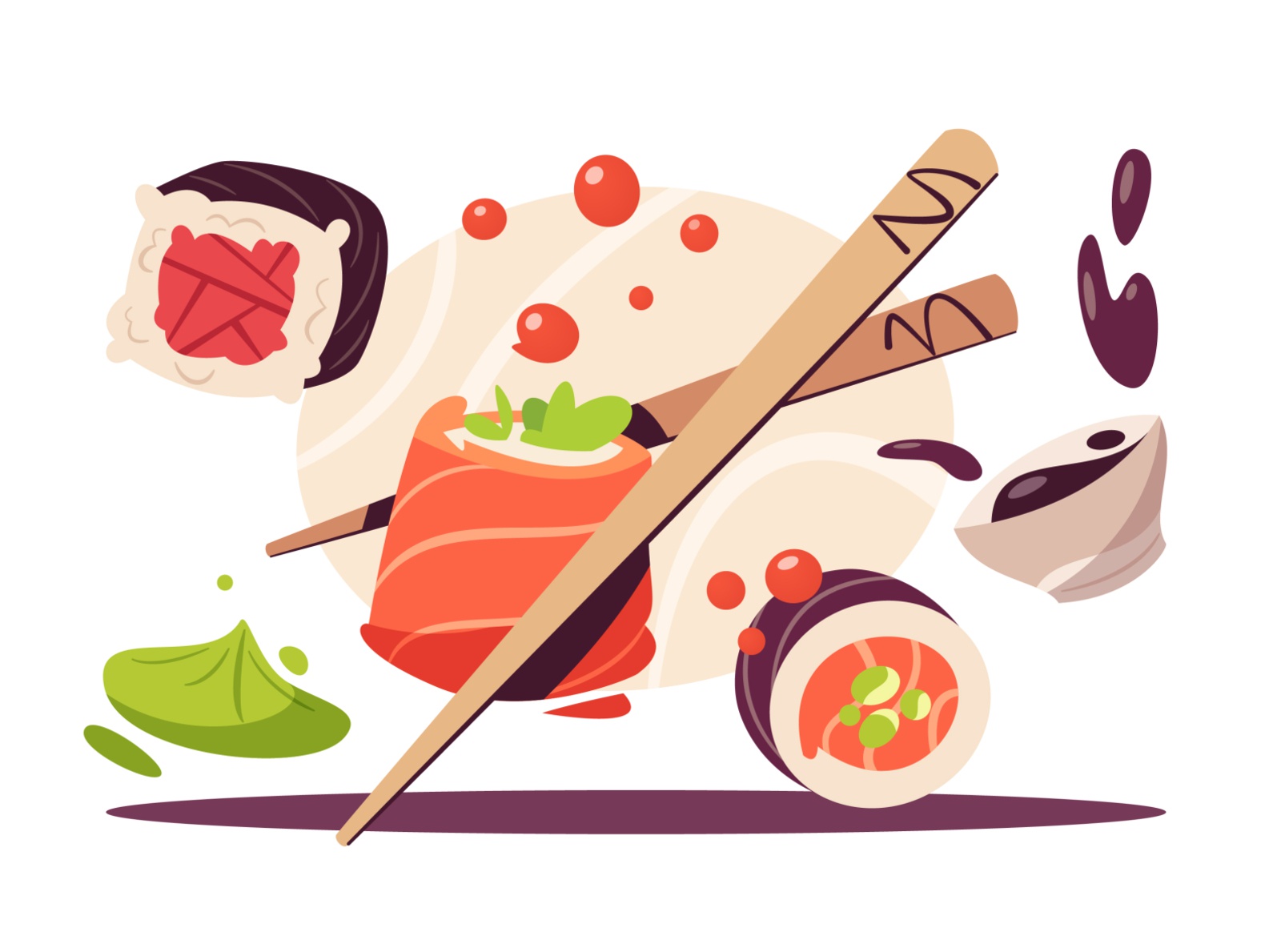 Rolls sushi rolls roll food chopsticks japanese food japanese cuisine.jpg