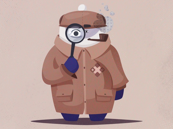 Sherlock Mascot sherlock mascot funny cartoon character illustration v.jpg