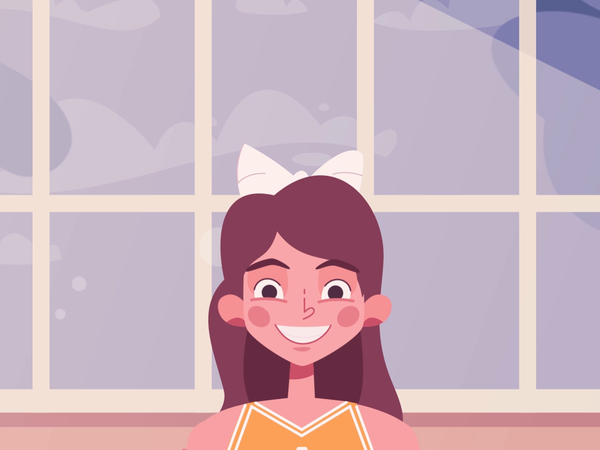 Stunt  Band animation cheerleader stunt art funny design character car.png