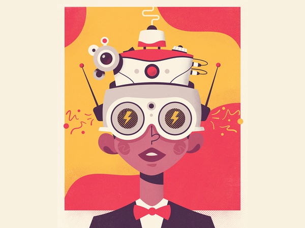 Virtual Reality midcentury vintage poster characterdesign boy virtualr.jpg
