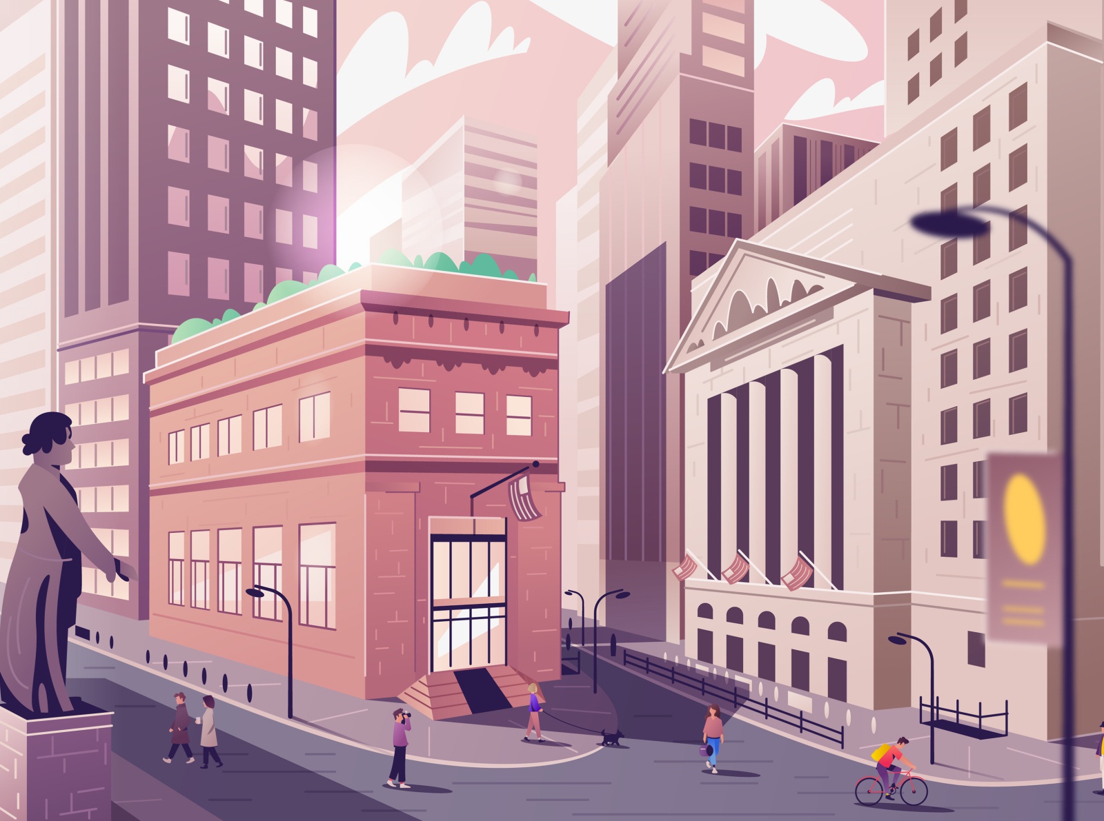 Wall Street  New York stock exchange building architecture landscape.jpg