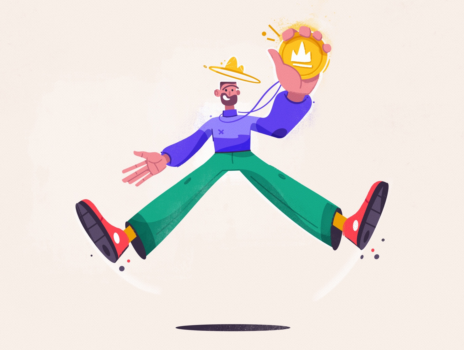 Winner joy prize happy winner win funny art design character cartoon v.jpg