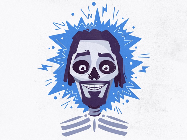 Wrong Wire  Loofy electric shock current avatar character design poste.jpg