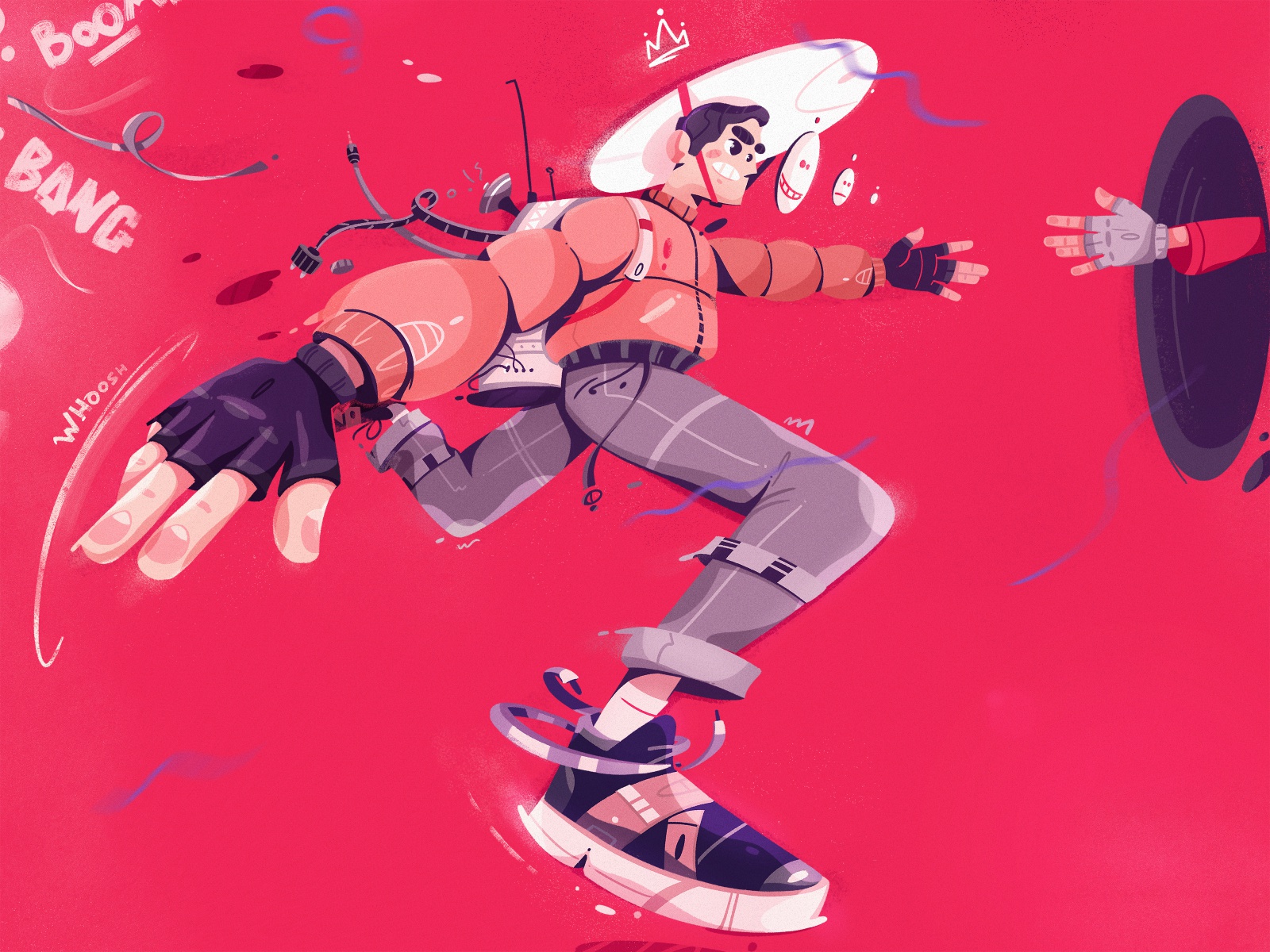 Run! perspective portal comics run procreate futuristic tech future ch.jpg