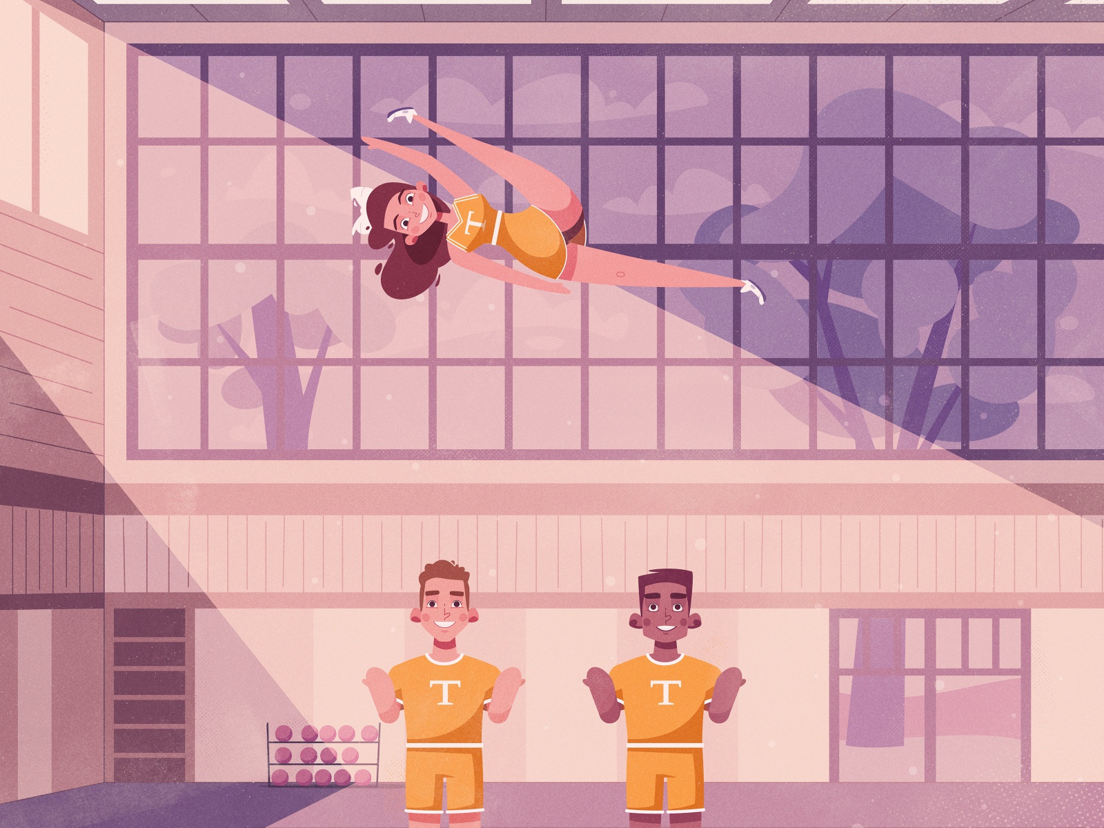 Stunt  Band animation gymnasium cheerleading cheerleader stunt trainin.jpg