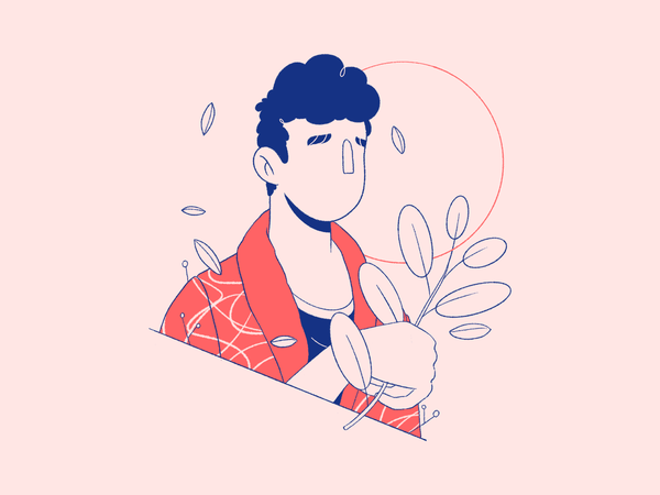 a man with a branch in his hand wtf blind unkown abstract texture half.png