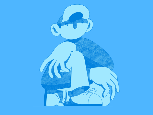 a man who got tangled up streatwear editorial illustration halftone ha.png