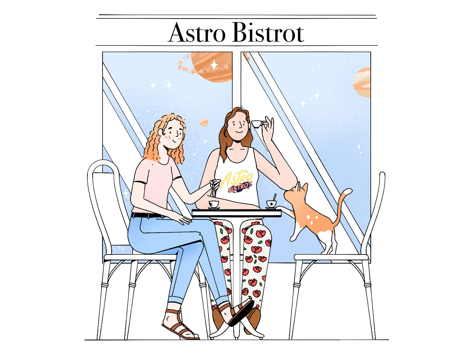 Astro Bistrot astrology podcast outline streetwear pattern dots textur.jpg