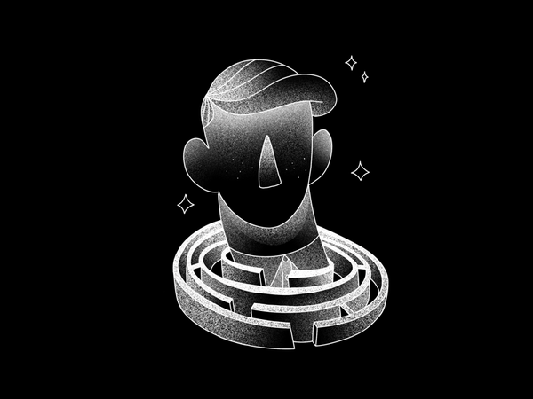 Illustration dot maze portrait man vector procreate illustration desig.png
