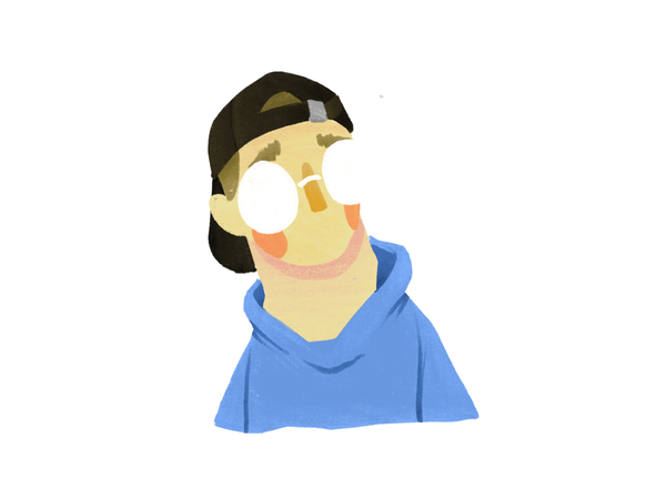 Illustration glasses man vector procreate illustration design.png
