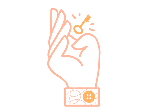 Illustration Key Hand clean simple success key hand editorial illustra.png
