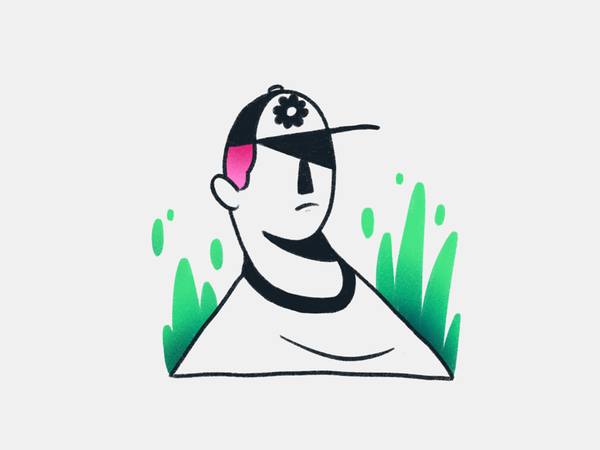 Illustration procreate illustration gradient minimalist simple flower.png