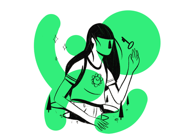 Illustration procreate illustration key hole onirism flower giant wom.png