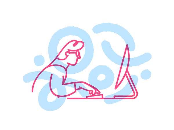 Illustration risograph work computer man character print abstract por.png