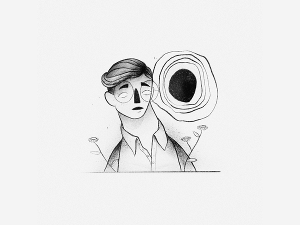 Illustration sun portrait man vector procreate illustration design.png