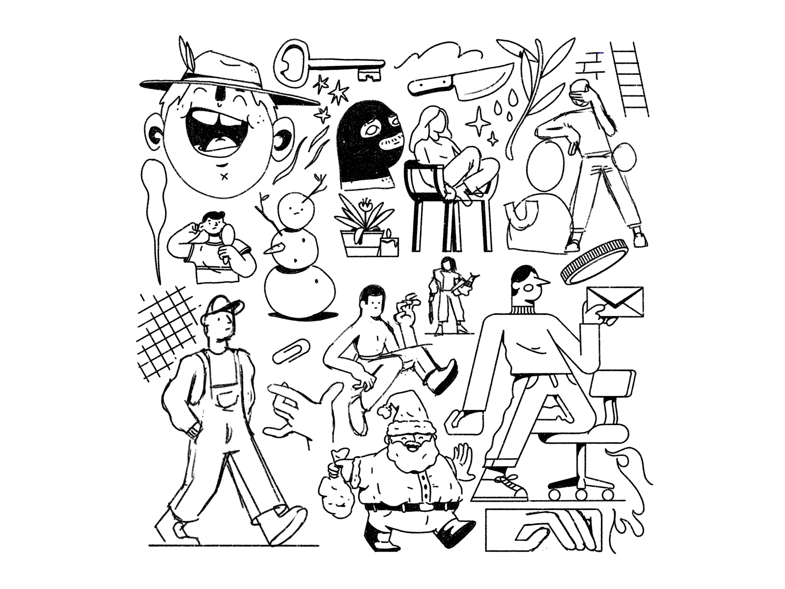 Sketchbook - 8 outline tattoo flash sketchbook sketch procreate editor.png
