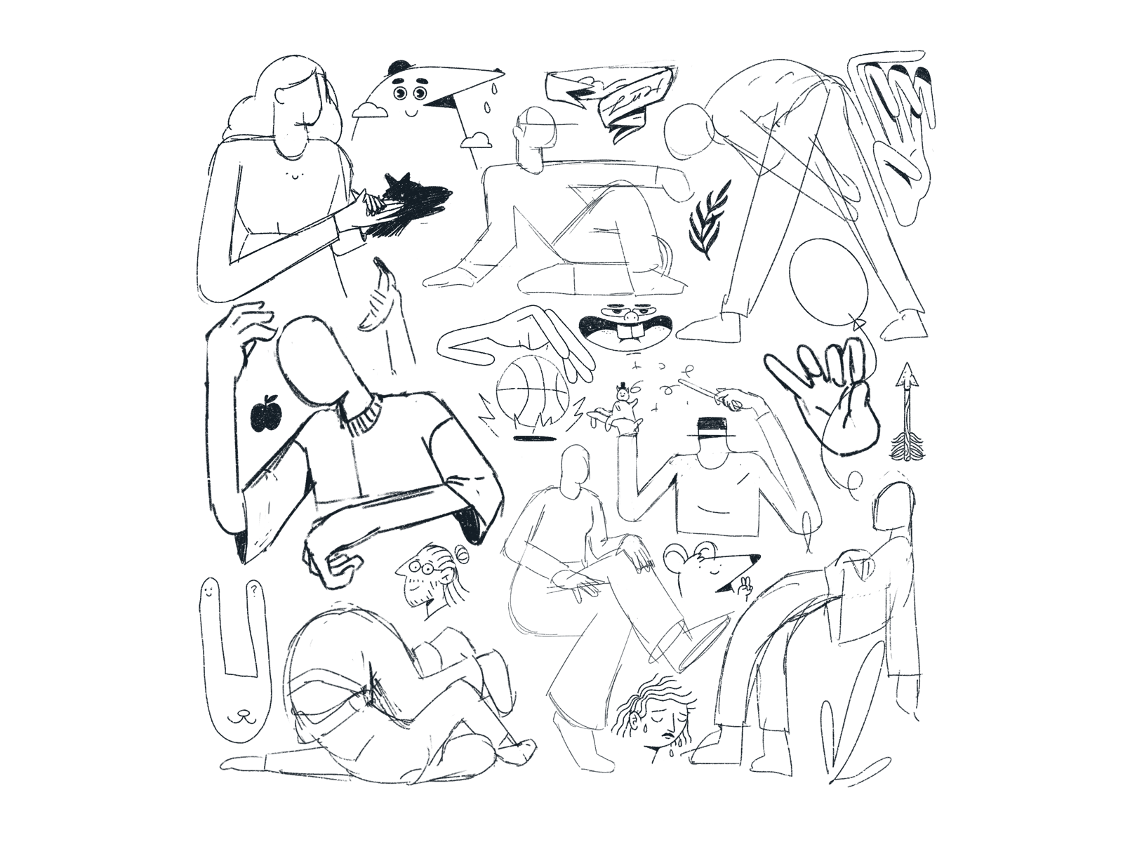 Sketchbook - 11 outline tattoo flash sketchbook sketch procreate edito.png
