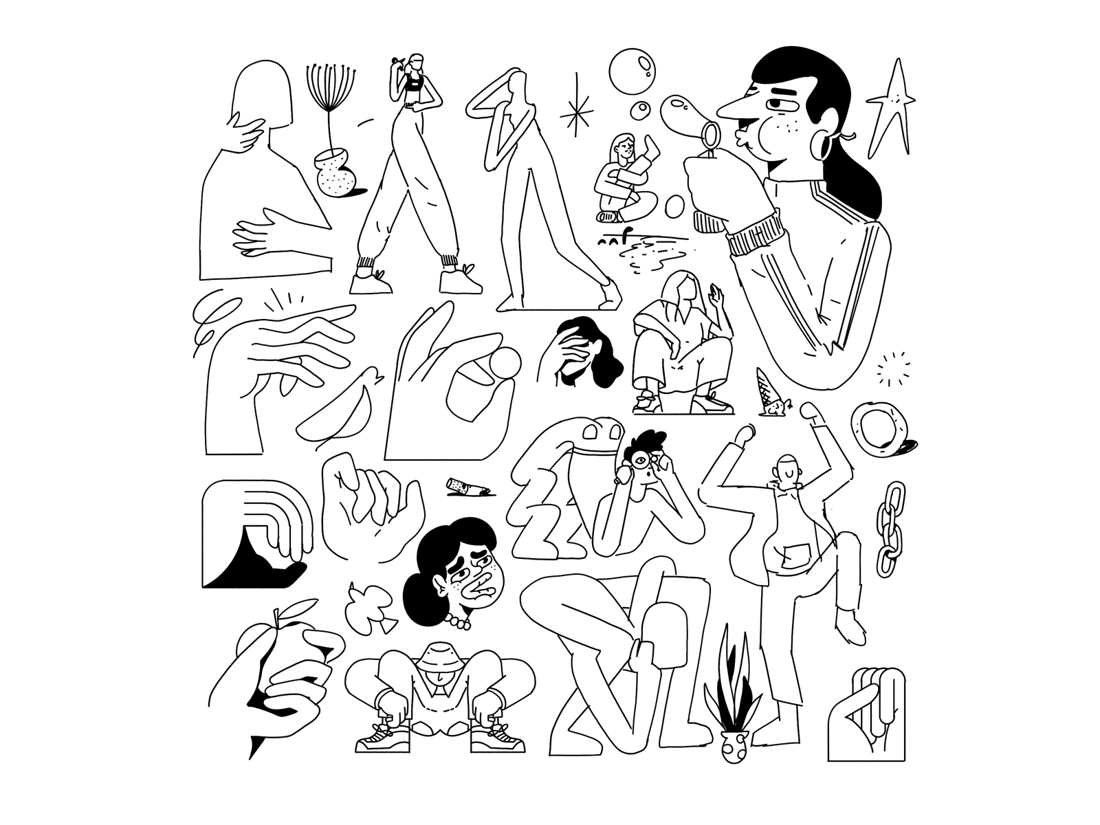 Sketchbook - 10 outline tattoo flash sketchbook sketch procreate edito.png