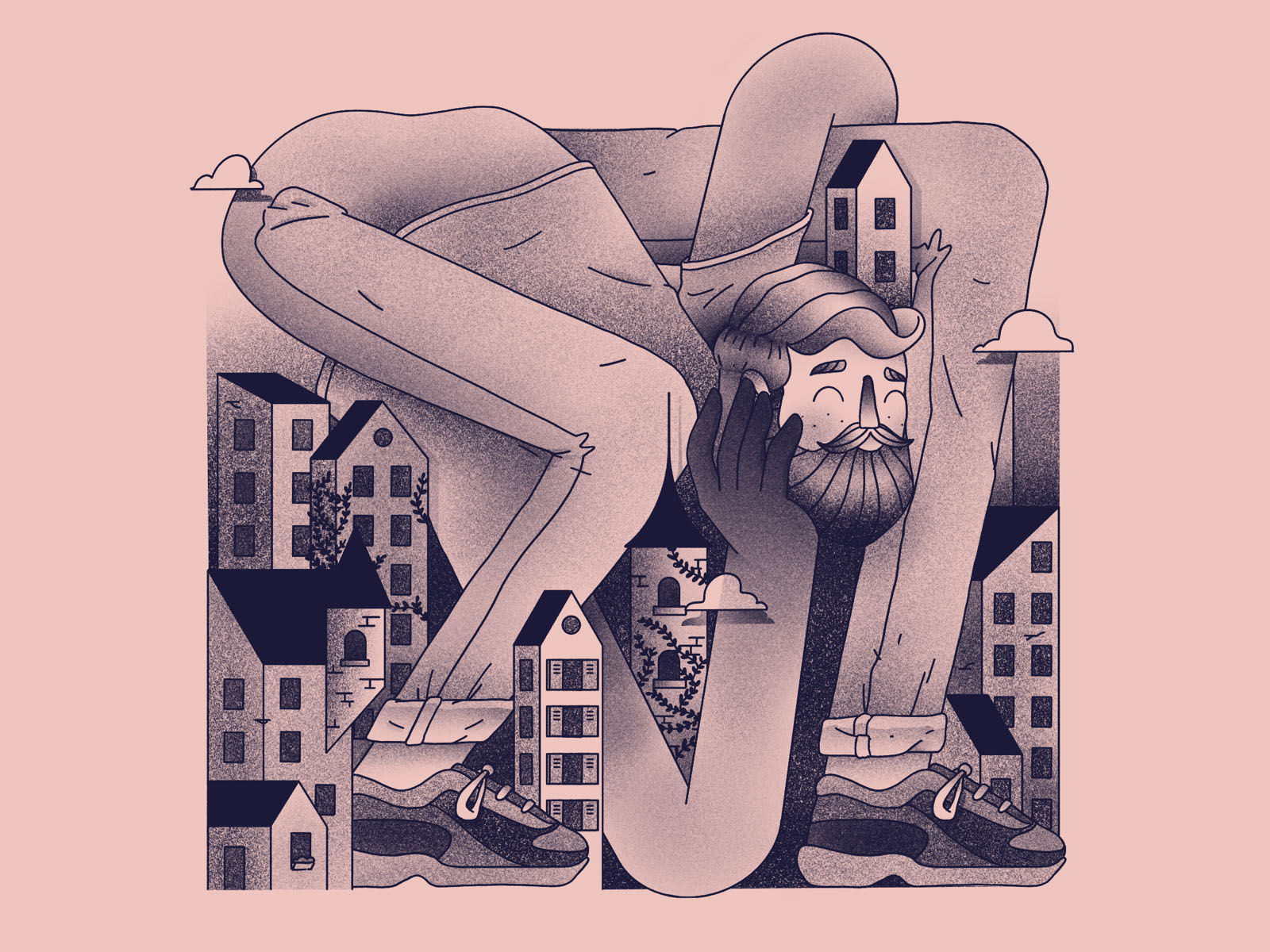 Someone new in town town city halftone abstract outline streetwear pat.jpg