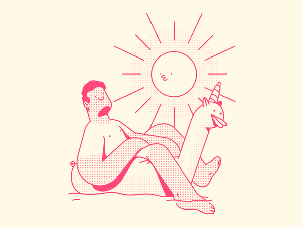 summer inflatable fun unicorn sunburn sun streetwear pattern dots tex.png