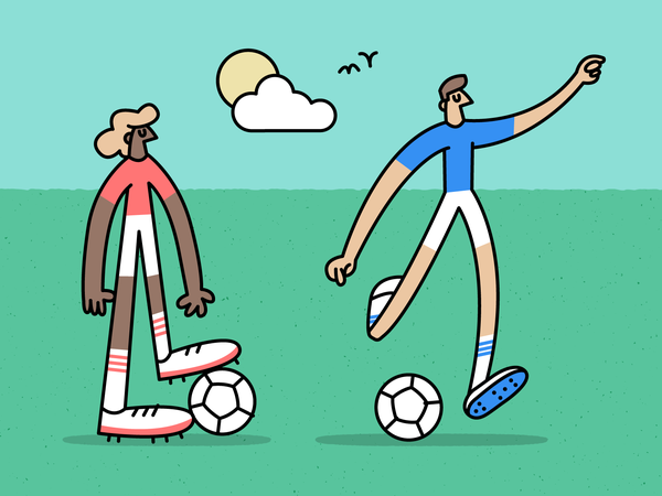 ️ outdoors football kick soccer fun character vector illustration.png