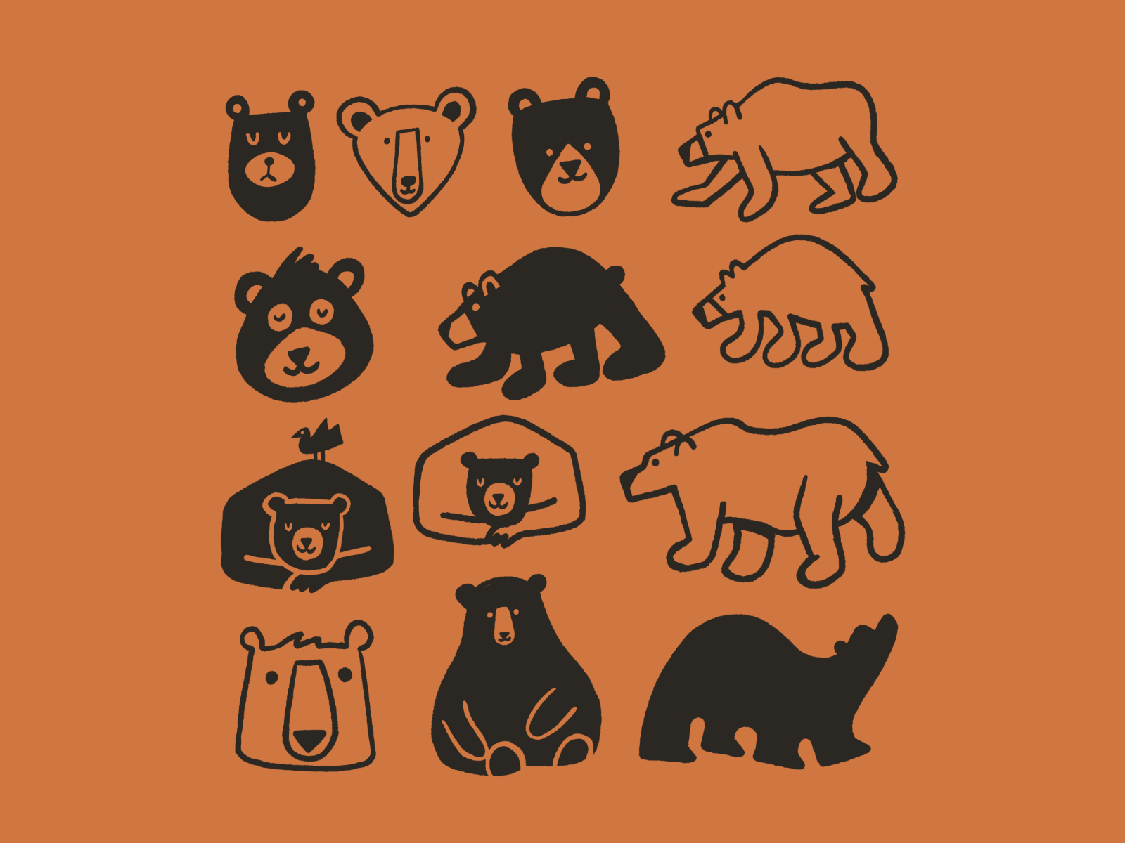 Bear studies ️ drawing bears bear doodle art illustration.png