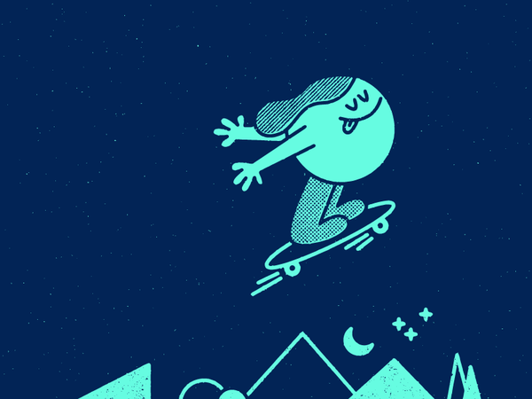 Blast off! night stars landscape jumpramp skate flight skateboarding t.png